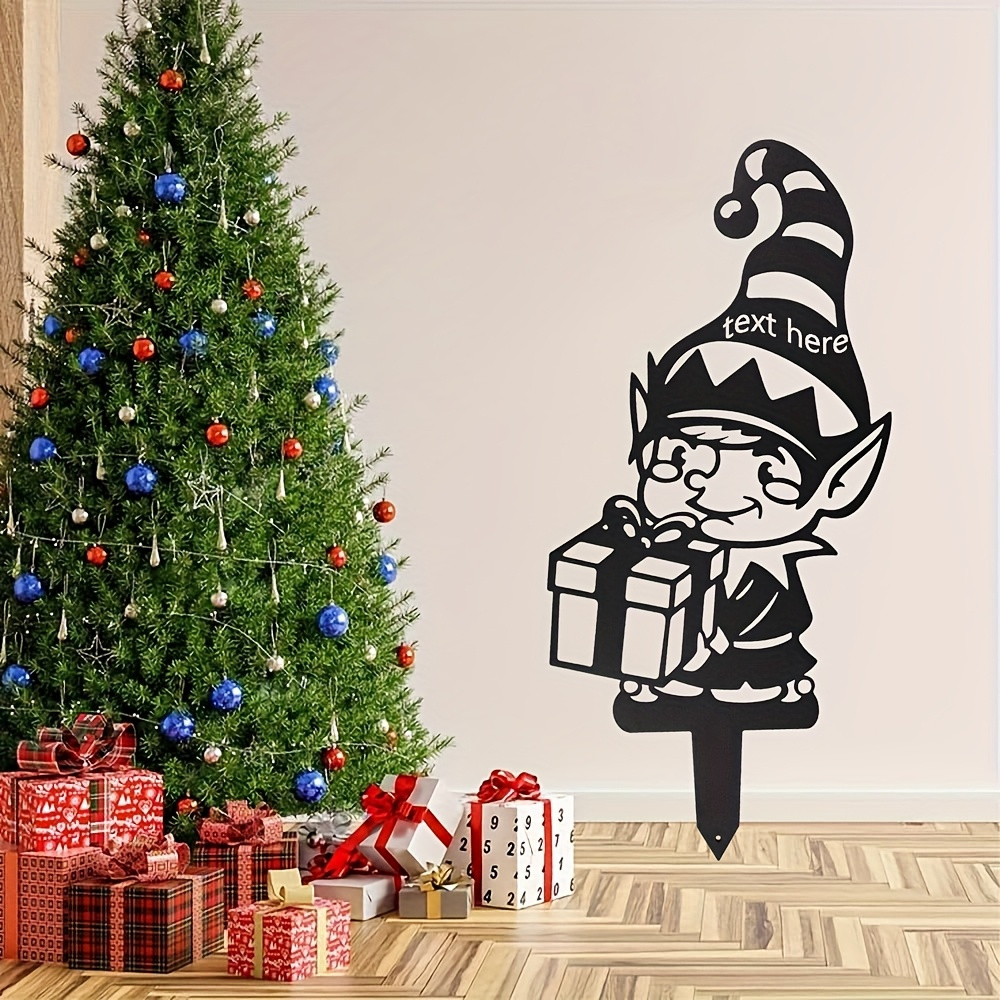 Art Craft Bar - CIFBUY Noel Elf Metal Duvar Sanatı,