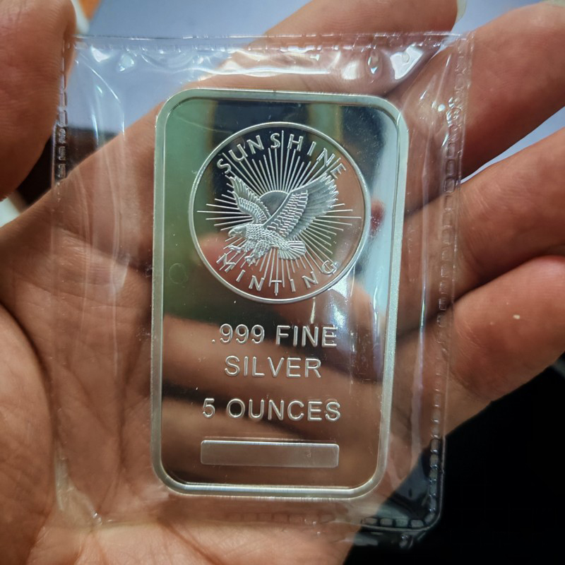 5 Oz Sunshine Minting Gümüş Ba - Art Craft Bar incelemesi ve fiyatı
