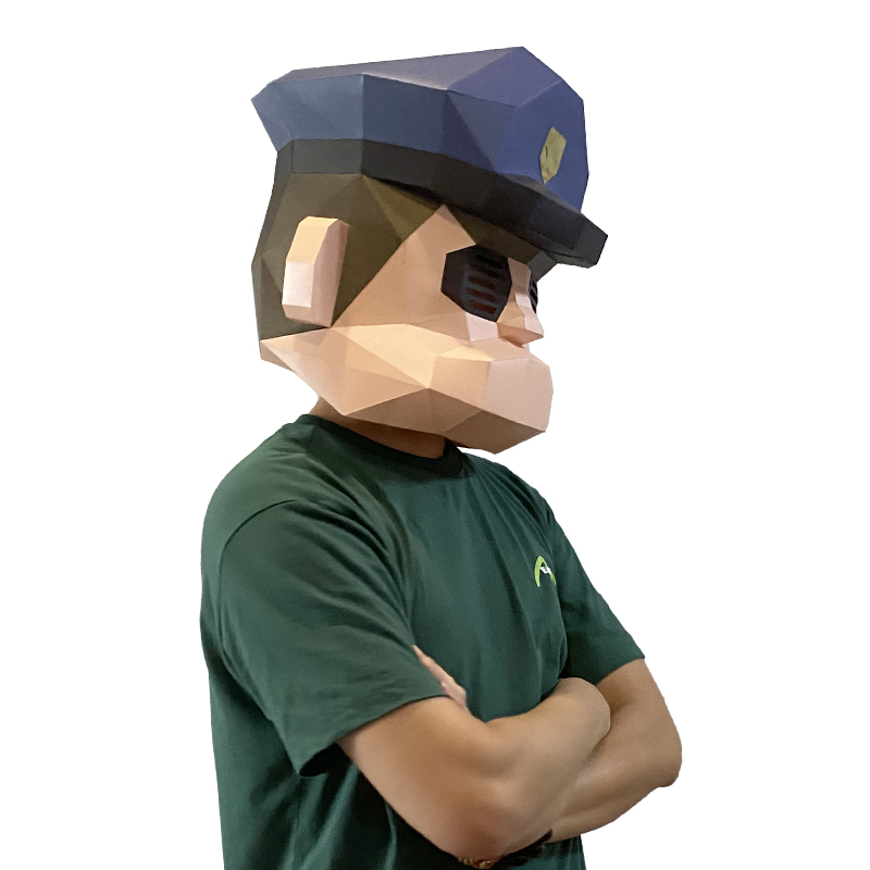 Karikatür polis maskesi kağıt  - Art Craft Cardboard incelemesi ve fiyatı